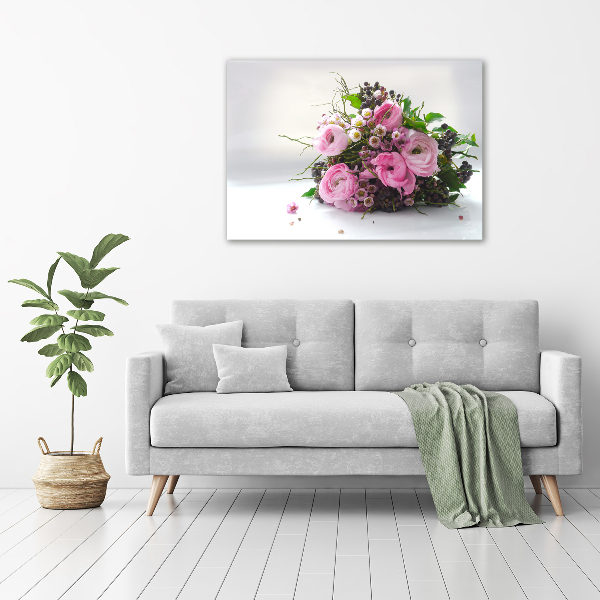 Photo printed on glass Bouquet of roses