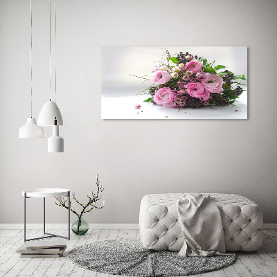 Photo printed on glass Bouquet of roses