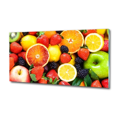 Glass art print Colorful fruit