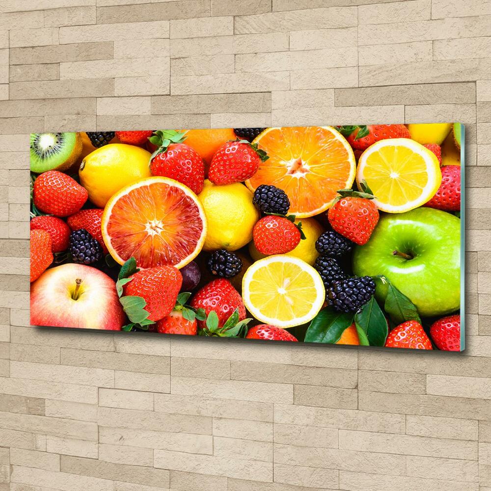 Glass art print Colorful fruit