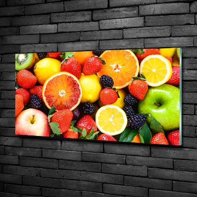 Glass art print Colorful fruit