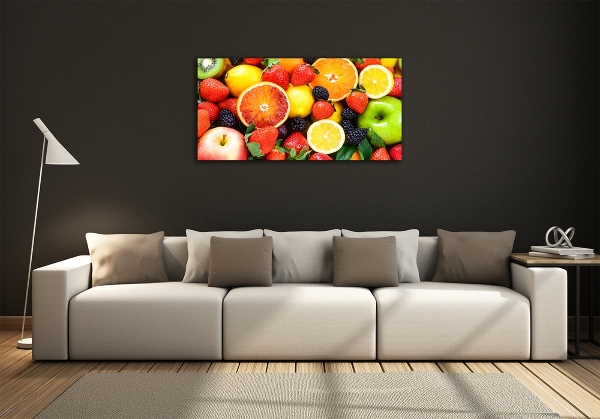 Glass art print Colorful fruit