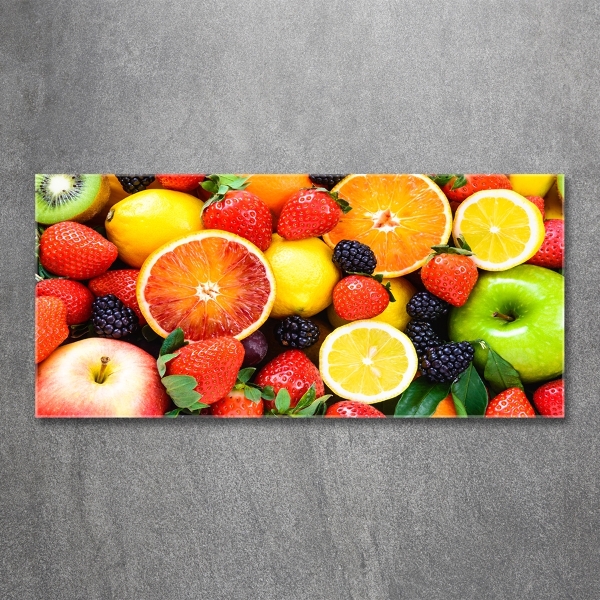 Glass art print Colorful fruit