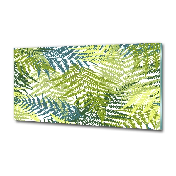 Wall art on glass Fern pattern