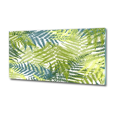 Wall art on glass Fern pattern