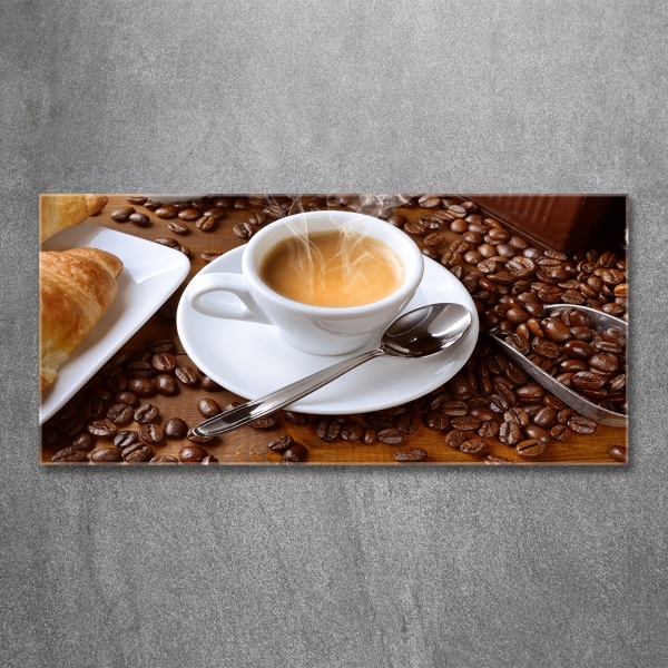 Glass art picture Aromatic coffee