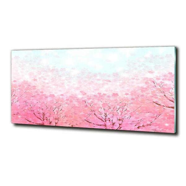 Photo printed on glass Cherry blossoms