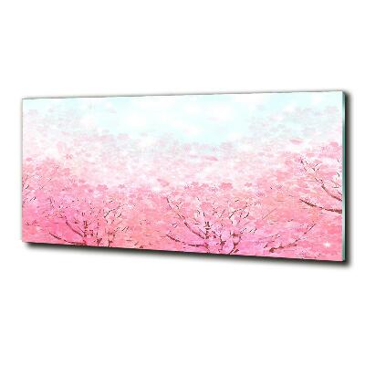 Photo printed on glass Cherry blossoms