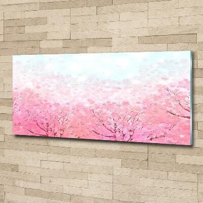 Photo printed on glass Cherry blossoms