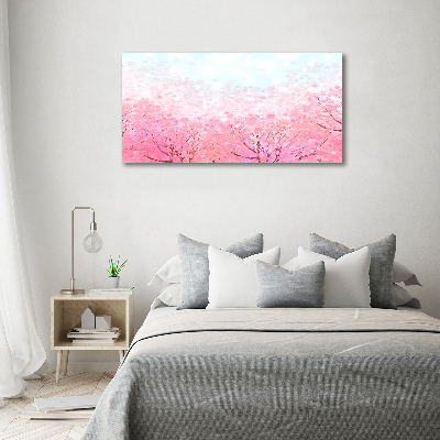 Photo printed on glass Cherry blossoms