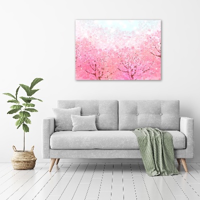 Photo printed on glass Cherry blossoms