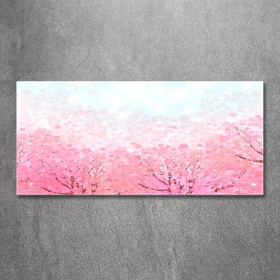 Photo printed on glass Cherry blossoms