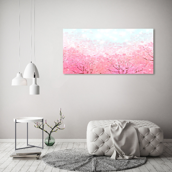 Photo printed on glass Cherry blossoms