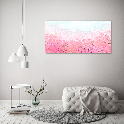 Photo printed on glass Cherry blossoms