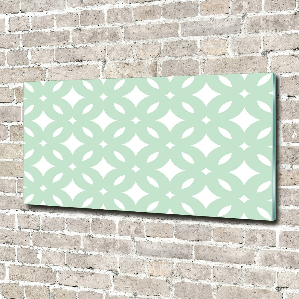 Glass wall art Geometric background