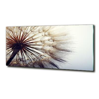 Glass picture wall art Dandelion