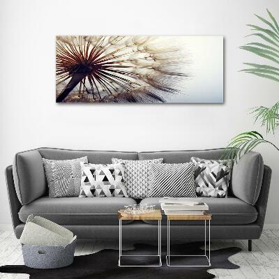 Glass picture wall art Dandelion