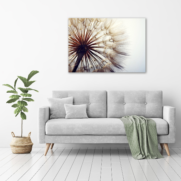 Glass picture wall art Dandelion