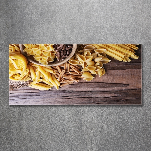 Glass art picture Mixture of pasta