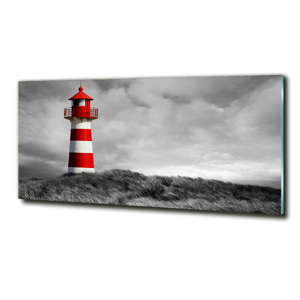 Glass wall art Lighthouse