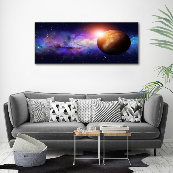 Glass art print Nebula