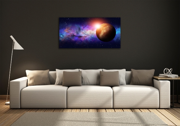 Glass art print Nebula