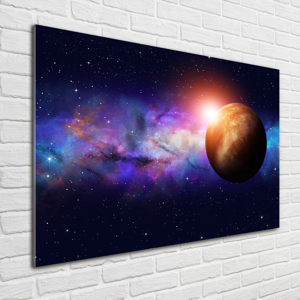 Glass art print Nebula