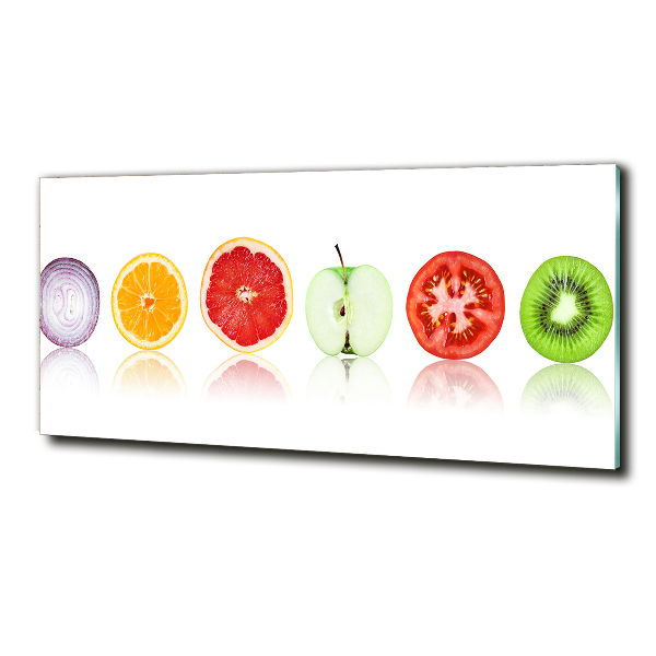 Glass art picture Fruits and vegetables