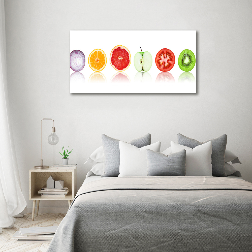 Glass art picture Fruits and vegetables