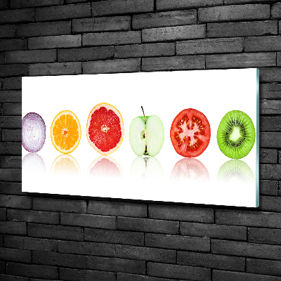 Glass art picture Fruits and vegetables