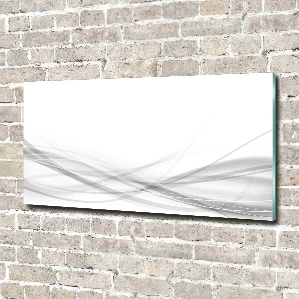 Glass picture print Wave abstraction