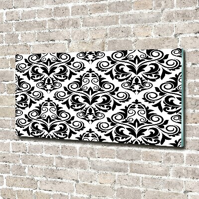 Wall art on glass Background ornaments