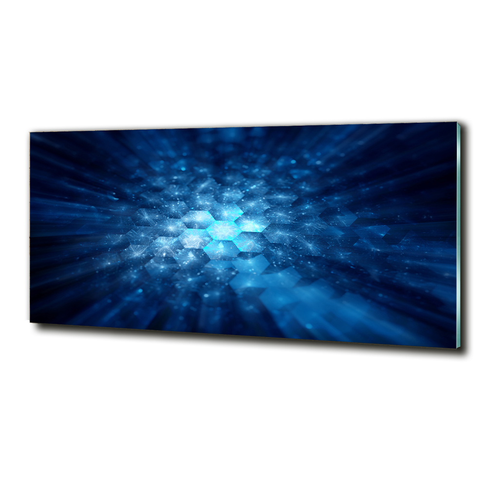 Glass wall art large Crystals