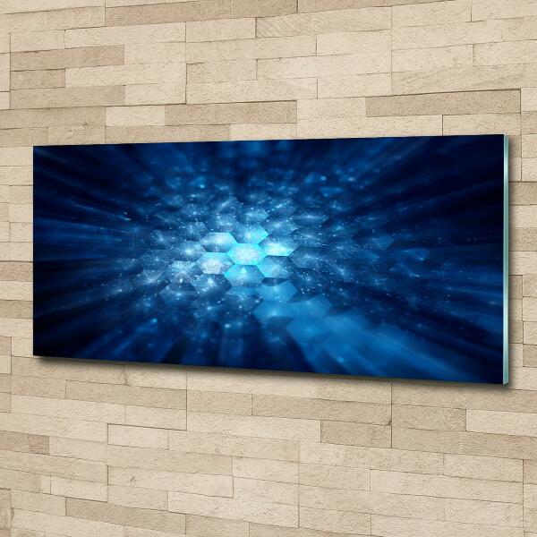 Glass wall art large Crystals