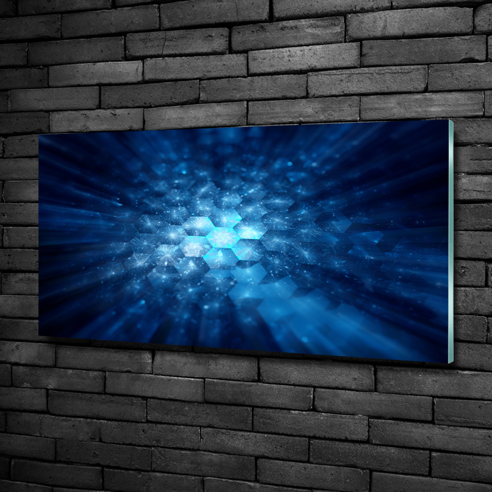 Glass wall art large Crystals