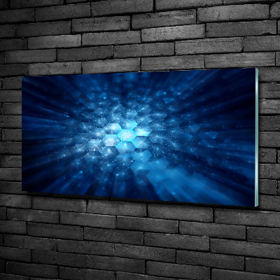 Glass wall art large Crystals