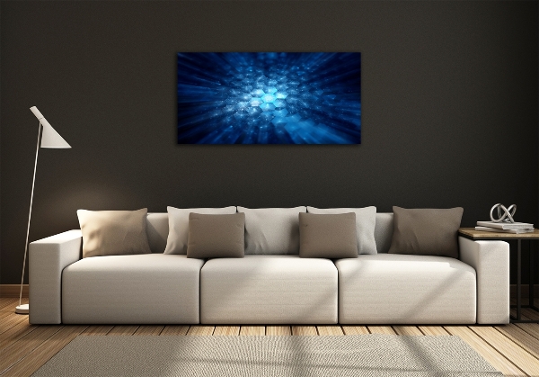 Glass wall art large Crystals