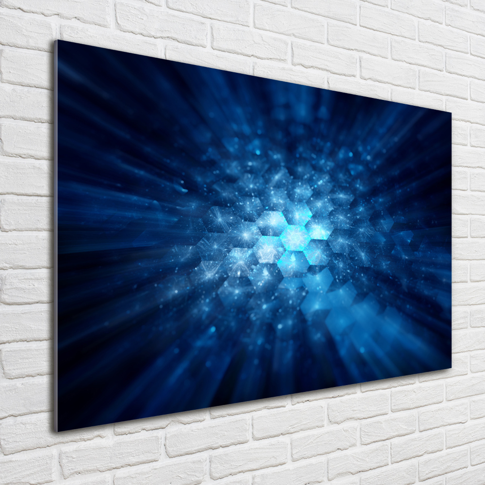 Glass wall art large Crystals