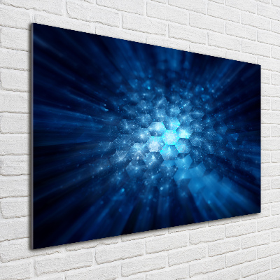 Glass wall art large Crystals