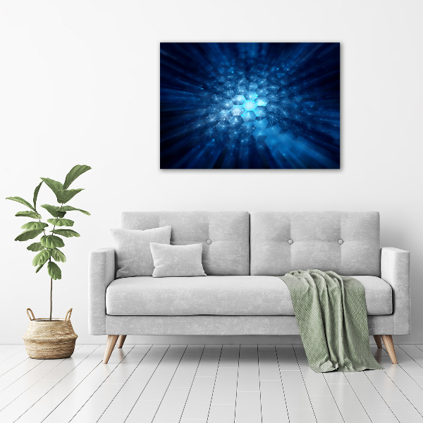 Glass wall art large Crystals