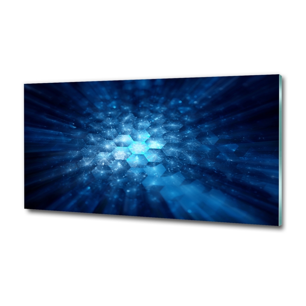 Glass wall art large Crystals