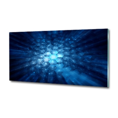 Glass wall art large Crystals