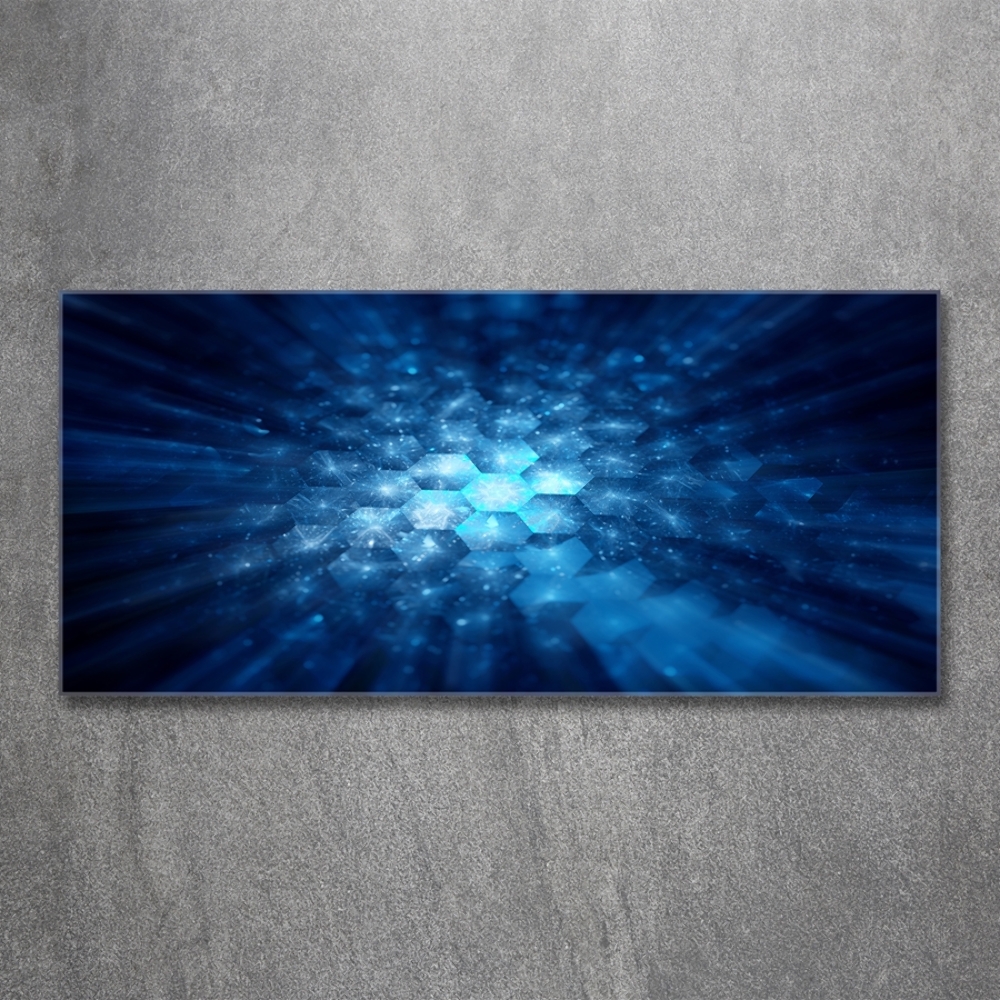 Glass wall art large Crystals