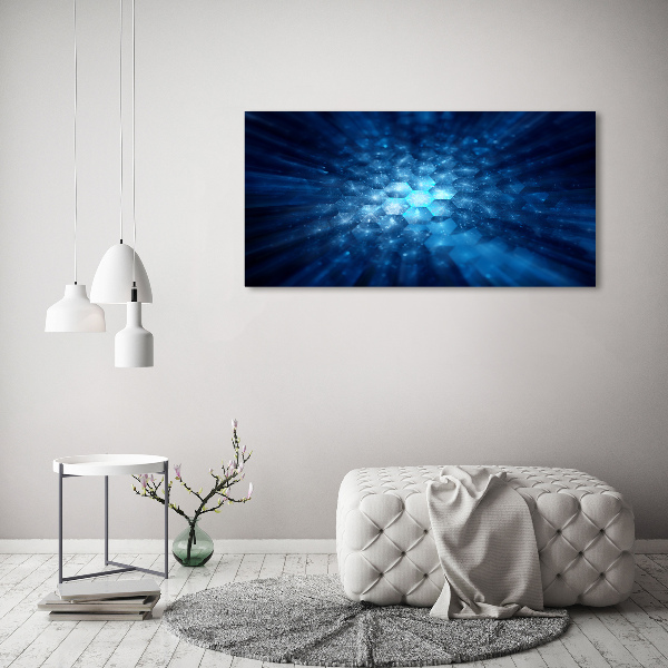 Glass wall art large Crystals