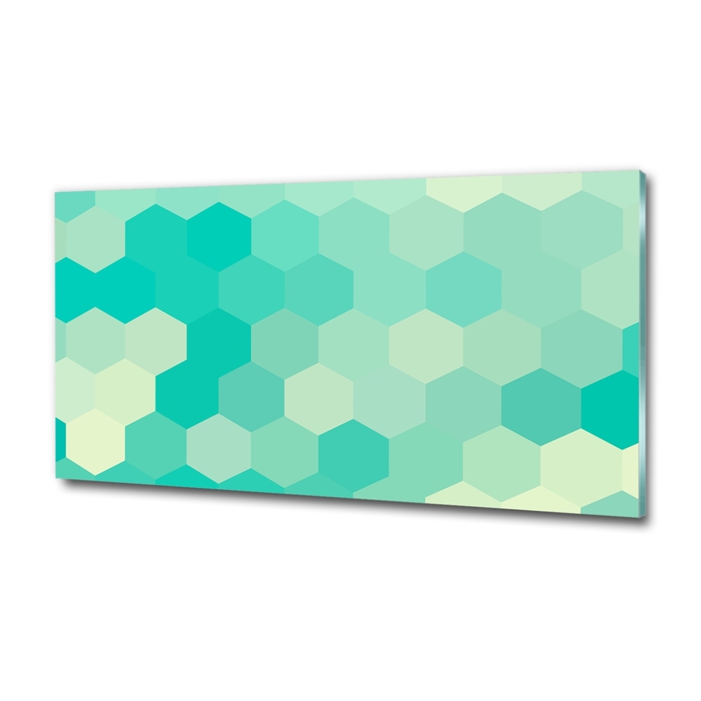 Glass wall art Geometric background