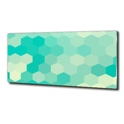 Glass wall art Geometric background