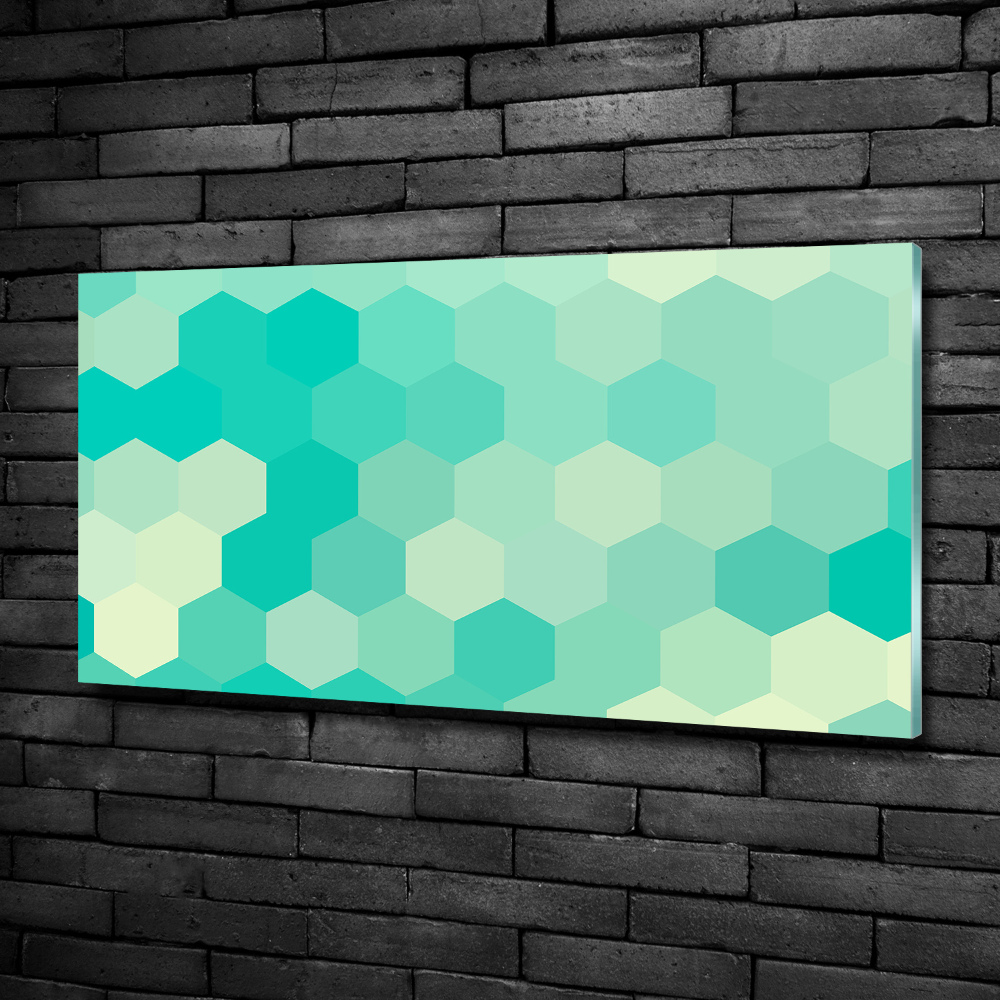 Glass wall art Geometric background