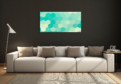 Glass wall art Geometric background