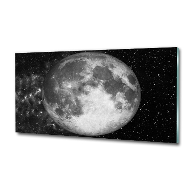 Glass art picture Moon