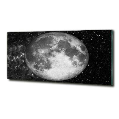 Glass art picture Moon